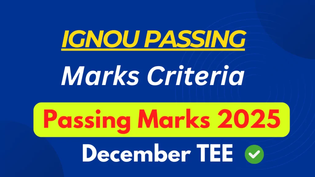 IGNOU Passing Marks